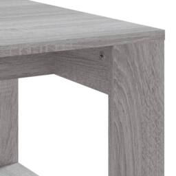 Berkfield Home Modern Coffee Table Grey Sonoma 102x50x35 cm Engineered Wood - Size: 102 x 50 x 35 cm - thumbnail 7
