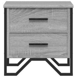 Berkfield Home Bedside Cabinets 2 pcs Grey Sonoma 40x41x40 cm Engineered Wood - Size: 40 x 41 x 40 cm - thumbnail 5
