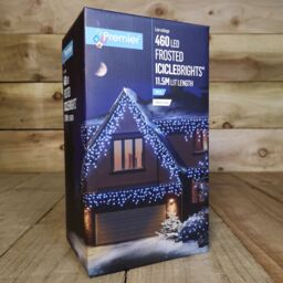 Samuel Alexander 11.5m 460 LED Frosted IcicleBrights Christmas String Lights in White - thumbnail 4