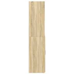 Berkfield Home Highboard Sonoma Oak 80x42.5x185 cm Engineered Wood in Brown - thumbnail 5