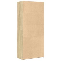 Berkfield Home Highboard Sonoma Oak 80x42.5x185 cm Engineered Wood in Brown - thumbnail 6