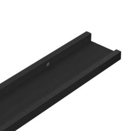 Berkfield Home Picture Frame Ledge Shelves 2 pcs Black 40x9x3 cm MDF - Size: 40 x 9 x 3 cm - thumbnail 7