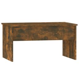 Berkfield Home Coffee Table Smoked Oak 80x50.5x41.5 cm Engineered Wood in Brown - thumbnail 3