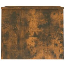 Berkfield Home Coffee Table Smoked Oak 80x50.5x41.5 cm Engineered Wood in Brown - thumbnail 5