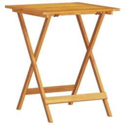 Berkfield Home Versatile 3-Piece Folding Bistro Set - Solid Acacia Wood in Brown - thumbnail 5