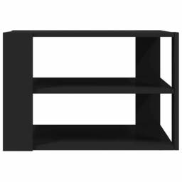 Berkfield Home Decorative Coffee Table Black 59.5x59.5x40 cm Engineered Wood - thumbnail 6
