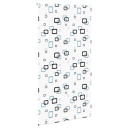 Berkfield Home Shower Roller Blind 120x240 cm Fabric Width 116 cm in White - thumbnail 3