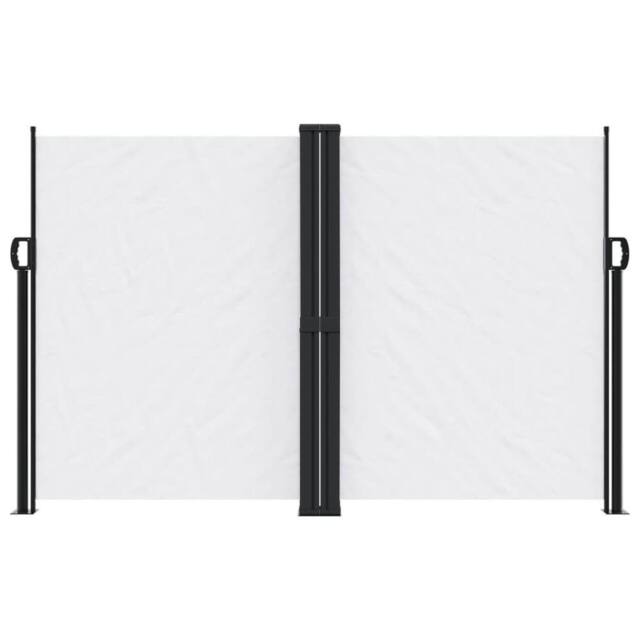 Berkfield Home Retractable Side Awning White 160x1000 cm - image 1