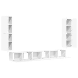 Berkfield Home Classic 7 Piece TV Cabinet Set White Engineered Wood - thumbnail 4