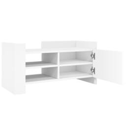 Berkfield Home TV Cabinet White 80x35x40 cm Engineered Wood - Size: 80 x 35 x 40 cm - thumbnail 7
