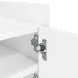 Berkfield Home TV Cabinet White 80x35x40 cm Engineered Wood - Size: 80 x 35 x 40 cm - thumbnail 9