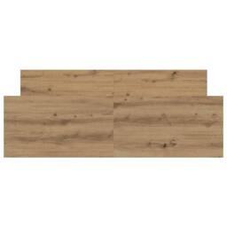 Berkfield Home Durable Bed Frame without Mattress Artisan Oak 140x190cm Engineer in Brown - Size: 140x190 cm - thumbnail 5