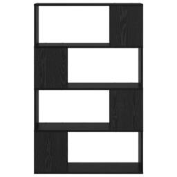 Berkfield Home Elegant Entertainment Centre Black oak Engineered wood 80 x 24 x - thumbnail 5