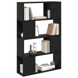 Berkfield Home Elegant Entertainment Centre Black oak Engineered wood 80 x 24 x - thumbnail 1