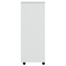 Berkfield Home Rolling Cabinet with Drawers MOSS White Solid Wood Pine - thumbnail 5