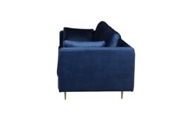 Furniture Maxi Avery Velvet 3 Seater Sofa with 2 Scatter Cushions in Blue - thumbnail 4