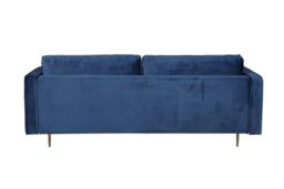 Furniture Maxi Avery Velvet 3 Seater Sofa with 2 Scatter Cushions in Blue - thumbnail 5