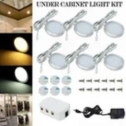 EONLION 6pcs Mains Under Cabinet Lights Light Kitchen Cupboard Warm in Warm White - thumbnail 3
