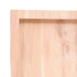 Berkfield Home Wall Shelf 80x50x(2-4) cm Untreated Solid Wood Oak in Light Tan - thumbnail 6