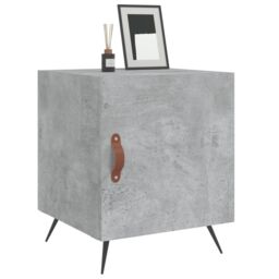 Berkfield Home Bedside Cabinets 2 pcs Concrete Grey 40x40x50 cm Engineered Wood - Size: 40 x 40 x 50 cm - thumbnail 4