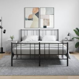 Berkfield Home Bedside Cabinets 2 pcs Concrete Grey 40x40x50 cm Engineered Wood - Size: 40 x 40 x 50 cm - thumbnail 1