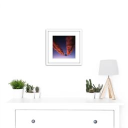 Artery8 Simons Miltary USA USAF C-141 Starlifter Aircraft Photo 8X8 Inch Square Wooden Framed Wall Art Print Picture with Mount in White - thumbnail 2
