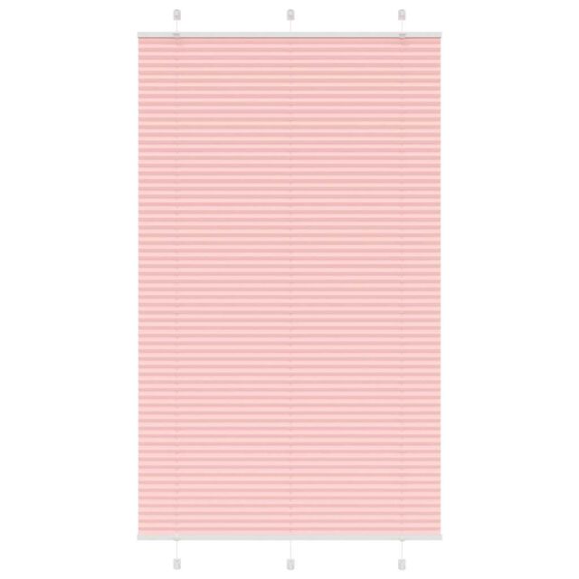 Berkfield Home Pleated Blind Pink 115x200 cm Fabric Width 114.4 cm Polyester - image 1