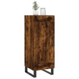 Berkfield Home Sideboard Smoked Oak 34.5x34x90 cm Engineered Wood in Brown - thumbnail 3