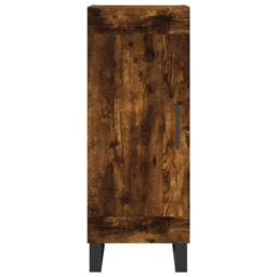 Berkfield Home Sideboard Smoked Oak 34.5x34x90 cm Engineered Wood in Brown - thumbnail 5