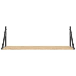 Berkfield Home Beautiful Wall Shelves 2 pcs Sonoma Oak 80x25x25.5 cm Engineered wood in Natural - thumbnail 5