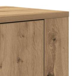 Berkfield Home Highboard Artisan Oak 80x33x150 cm Engineered Wood in Brown - Size: 80 x 33 x 150 cm - thumbnail 9