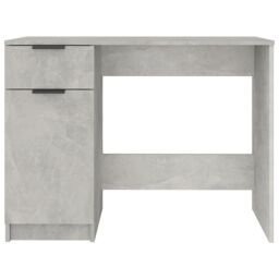 Berkfield Home Desk Concrete Grey 100x50x75 cm Engineered Wood - Size: 100 x 50 x 75 cm - thumbnail 6