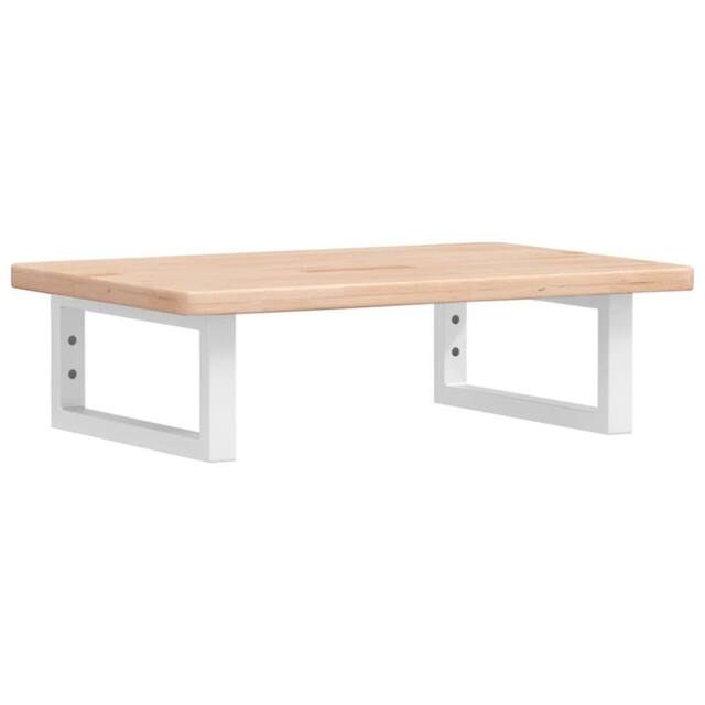 Berkfield Home Basin Shelf Wall Mounted Steel & Solid Wood Oak in Light Oak - image 1