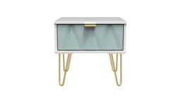 Dallas 1 Drawer Bedside (Ready Assembled)