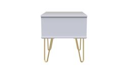 Ready Assembled 2 U Dallas 1 Drawer Bedside (Ready Assembled) in Duck Egg Blue - thumbnail 2