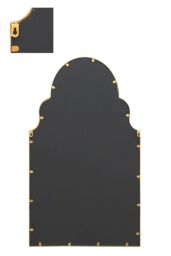 "MirrorOutlet Gold Metal Framed Arched Wall Mirror 41"" X 24"" (104CM X 61CM) - Size: 1 Pack" - thumbnail 5