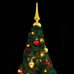 Berkfield Home Stylish Artificial Pre-lit Christmas Tree with Baubles Green 180 cm - thumbnail 7