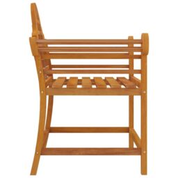 Berkfield Home Garden Chairs 2 pcs 91x62x94 cm Solid Wood Teak in Brown - Size: 91 x 62 x 94 cm - thumbnail 5