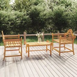 Berkfield Home Garden Chairs 2 pcs 91x62x94 cm Solid Wood Teak in Brown - Size: 91 x 62 x 94 cm - thumbnail 1