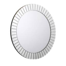 Cheshire Lunara Bevelled Glass Small Round Wall Mirror in Clear - thumbnail 1