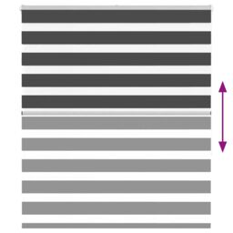 Berkfield Home Zebra Blind Black 125x150 cm Fabric Width 120.9 cm Polyester - thumbnail 5