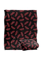 Stranger Things Logo Pattern Officially Licensed Silky Touch Super Soft Throw Blanket 152 x 127 cm in White - thumbnail 2