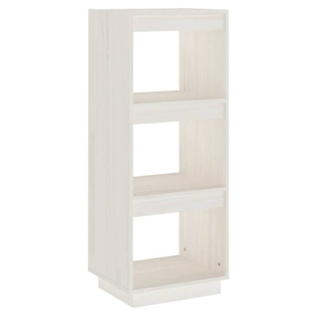 Berkfield Home Book Cabinet/Room Divider White 40x35x103 cm Solid Pinewood - Size: 40 x 35 x 103 cm - image 1