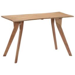 Berkfield Home Dining Table 120x58x76 cm Solid Acacia Wood in Brown - Size: 120 x 58 x 76 cm - thumbnail 2