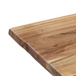 Berkfield Home Dining Table 120x58x76 cm Solid Acacia Wood in Brown - Size: 120 x 58 x 76 cm - thumbnail 6
