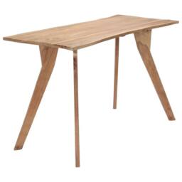 Berkfield Home Dining Table 120x58x76 cm Solid Acacia Wood in Brown - Size: 120 x 58 x 76 cm - thumbnail 1