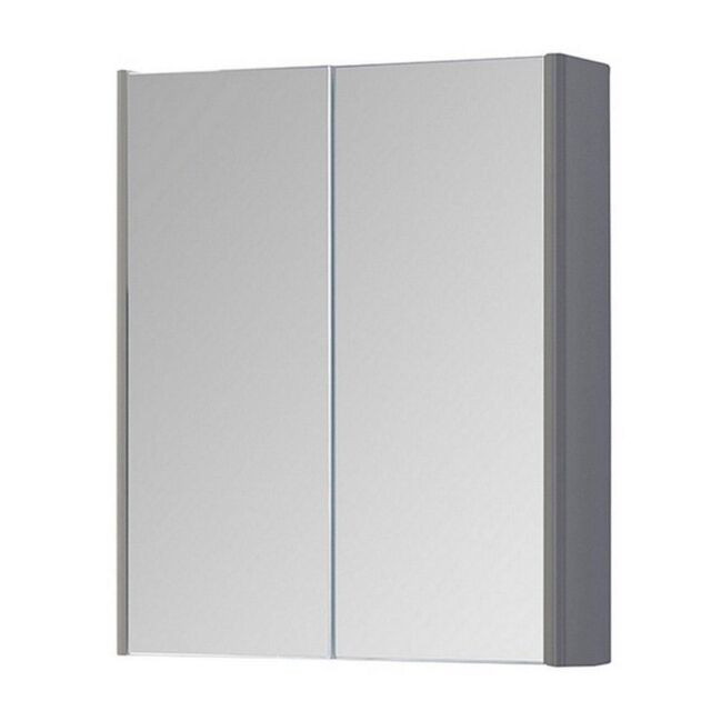 Clifton Basalt Grey 500mm 2 Door Bathroom Mirror Cabinet - image 1