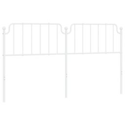 Berkfield Home Metal Headboard White 180 cm - thumbnail 2