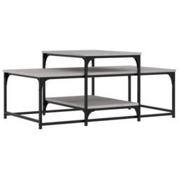 Berkfield Home Coffee Table Grey Sonoma 102x60x45 cm Engineered Wood - Size: 102 x 60 x 45 cm - thumbnail 6