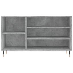 Berkfield Home Shoe Cabinet Concrete Grey 102x36x60 cm Engineered Wood - Size: 102 x 36 x 60 cm - thumbnail 4
